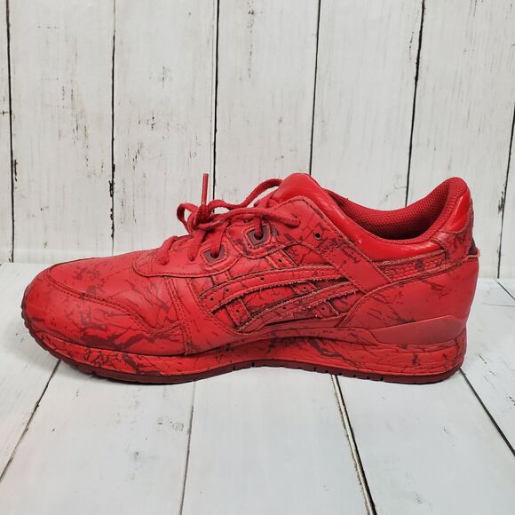 ASICS Gel Lyte III Marble Pack Mens Size 10 Red Sneakers H627L Paint Splatter main image 6
